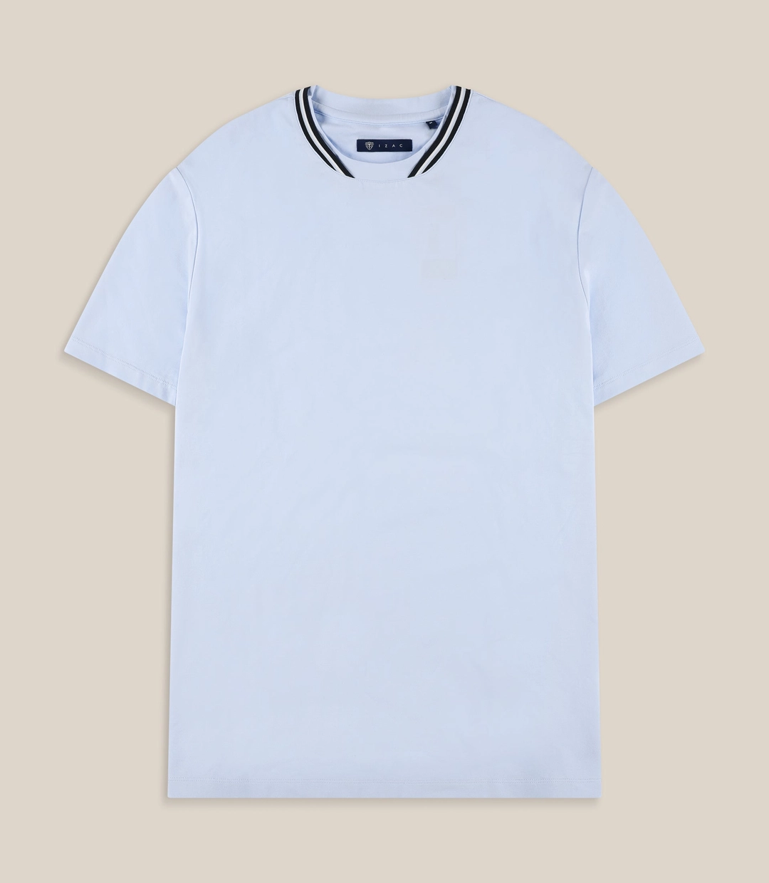 IZAC - T-shirt col teddy ciel