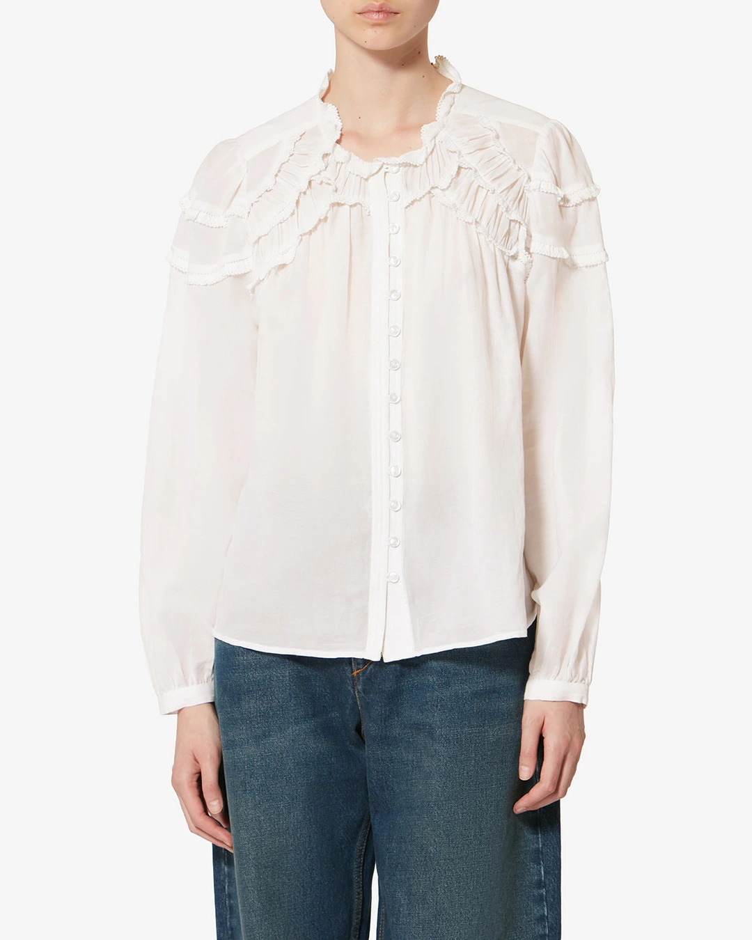 Top Christa - Femme - Blanc/blanc - Taille42 - Marant Étoile - 5