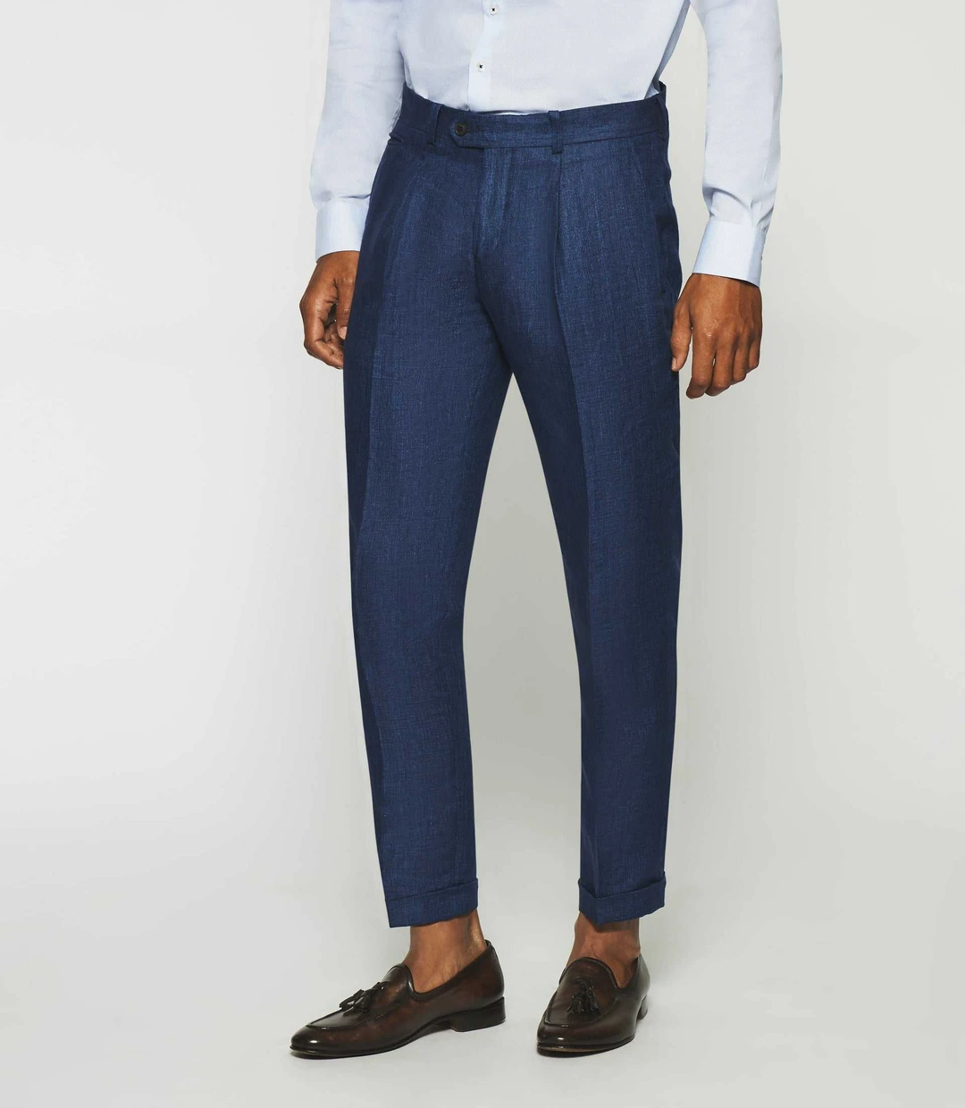 IZAC - Pantalon séparable en lin marine BCHANCE