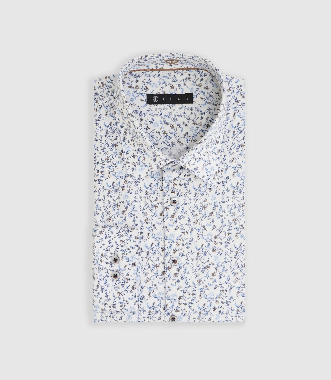 IZAC - Chemise à imprimé floral marine ''Mareck''