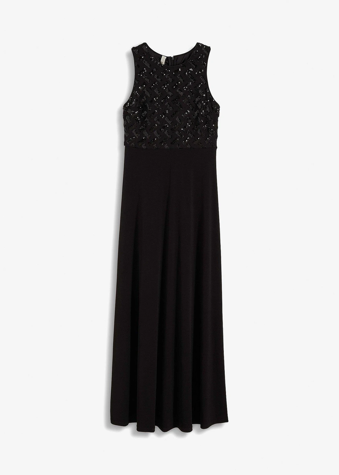 Robe longue brodée de sequins