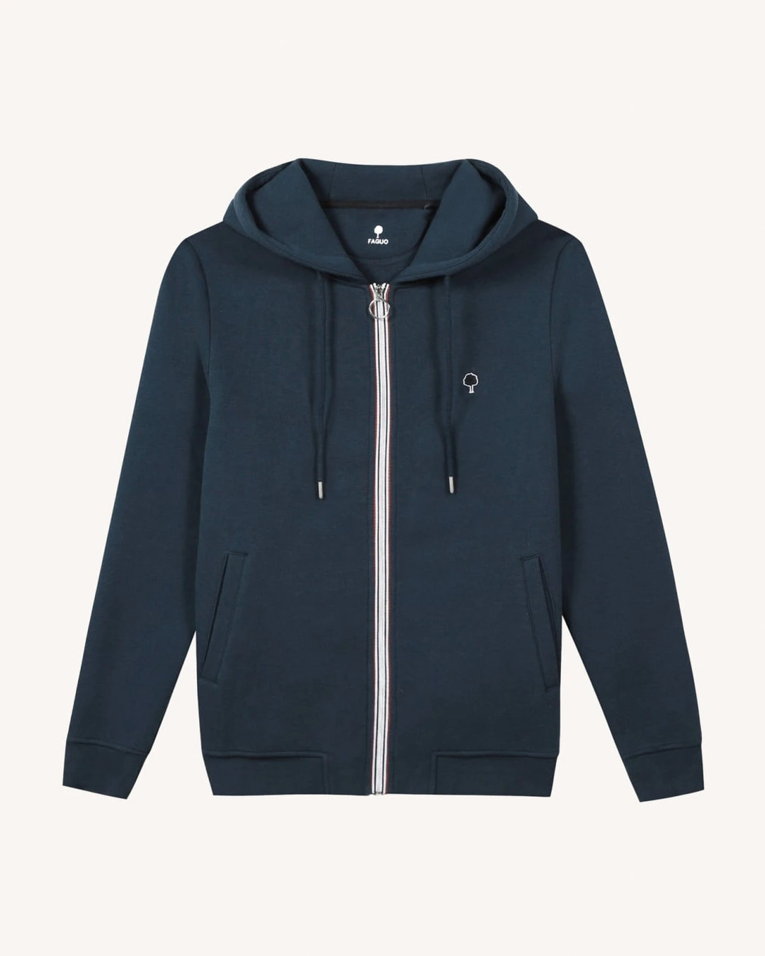 Sweat zippé bleu marine - MESNIL - 2