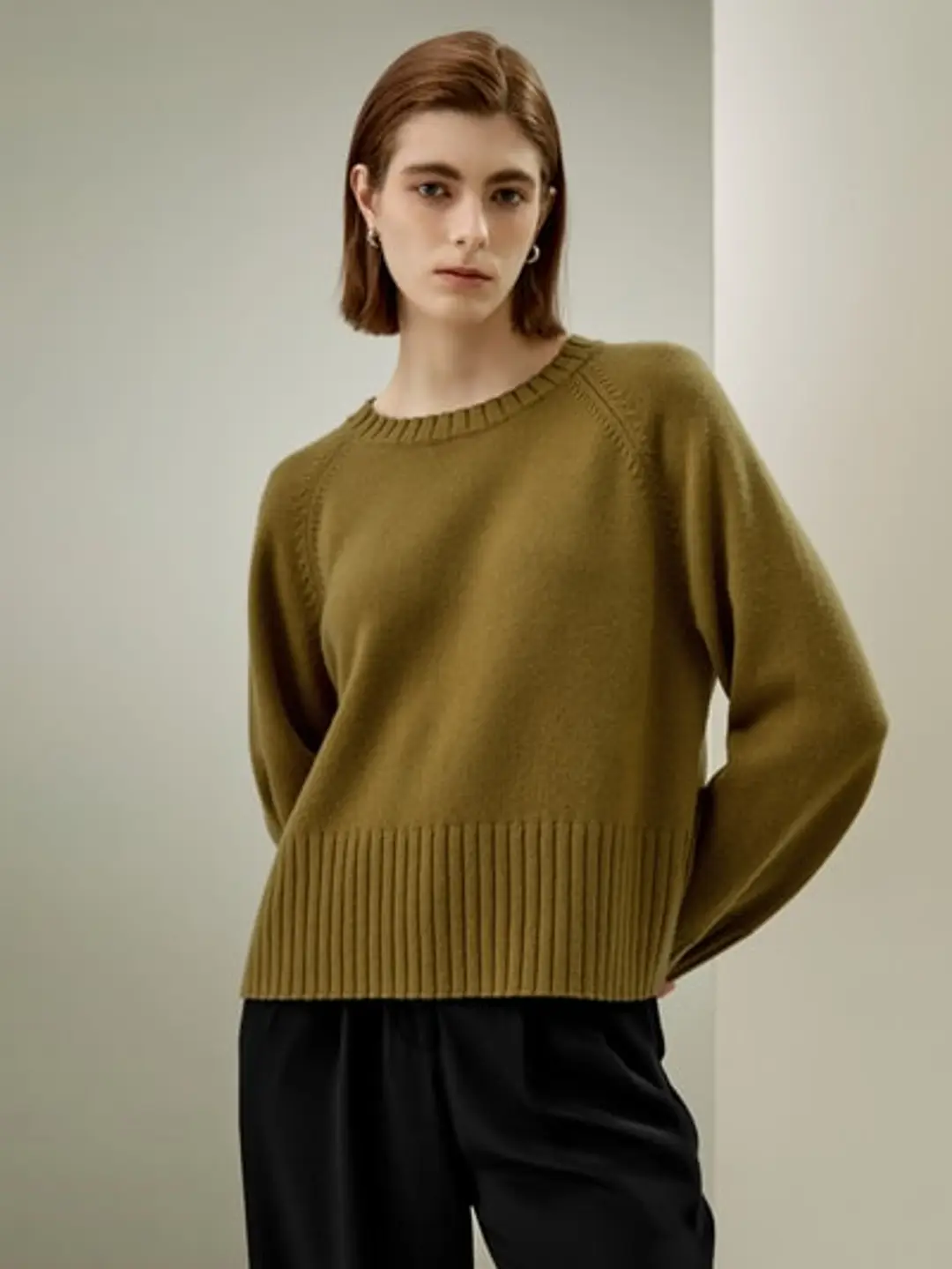 LILYSILK Pull Col Rond Femme Couleur Unie Col Ras Du Cou Laine Mérinos De Luxe Et De Cachemire Doux Pour La Peau, Confortable Et Durable Blanc M