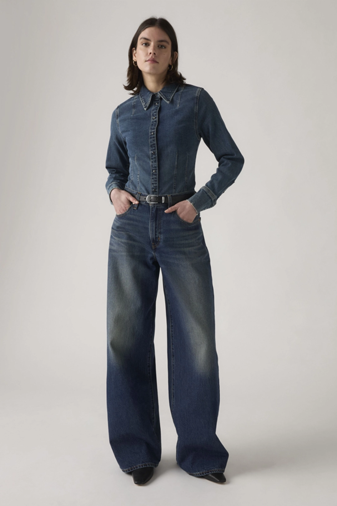 Levi's Jean XL Straight - Femme - Bleu / Good Grades Tencel - 32X31