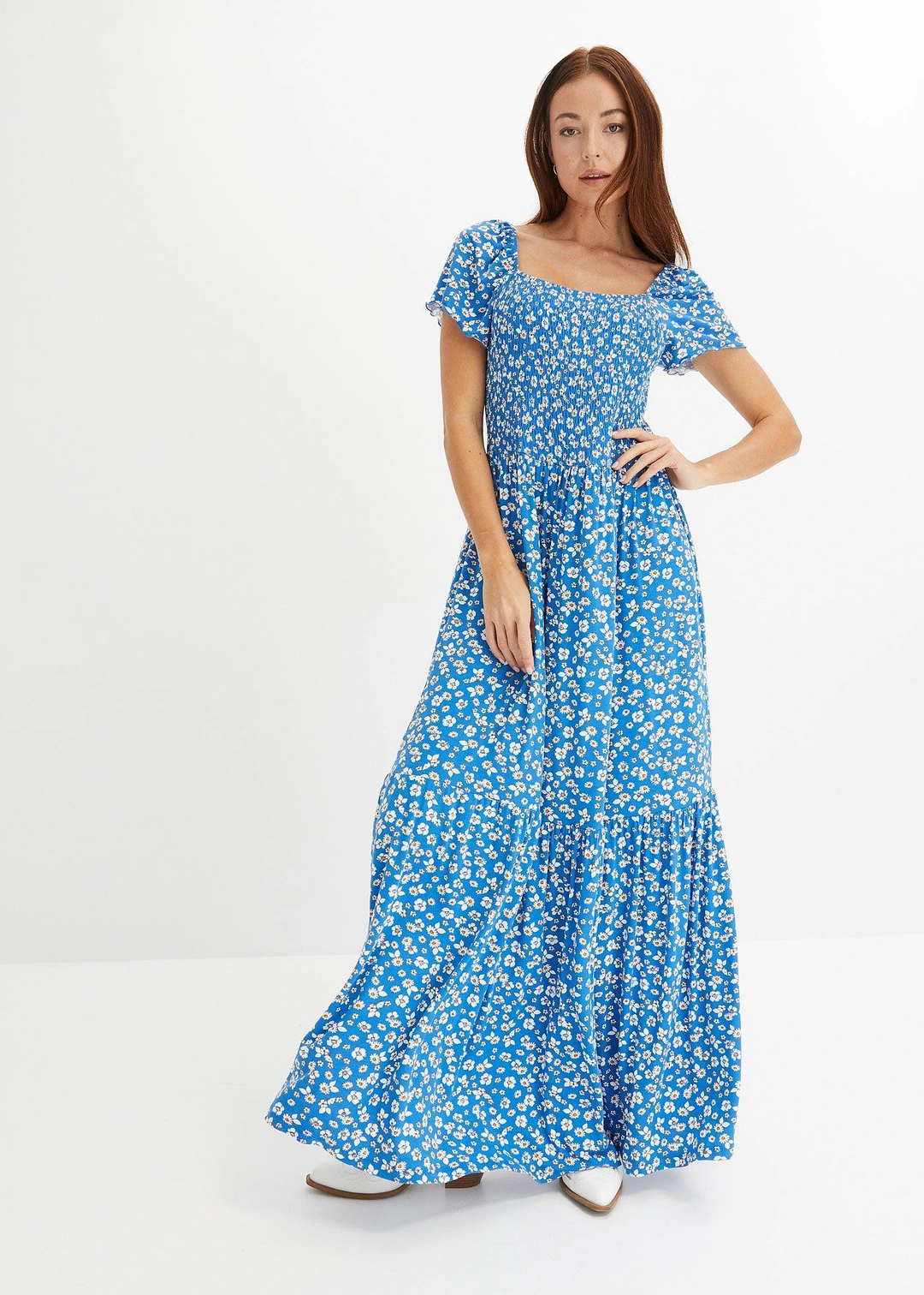 Robe longue en viscose extensible - 2