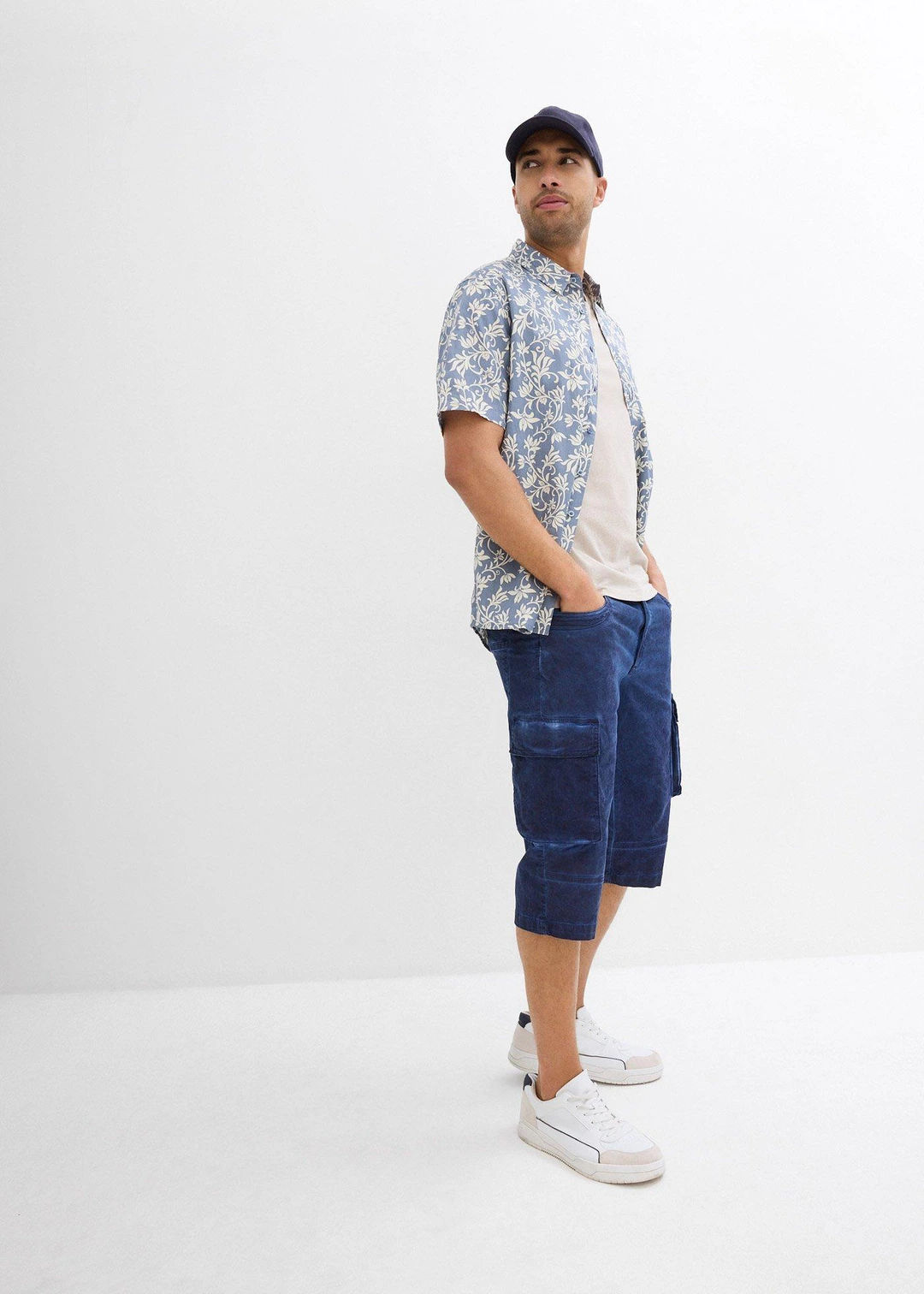 Bermuda cargo long extensible coupe confort, regular - 2