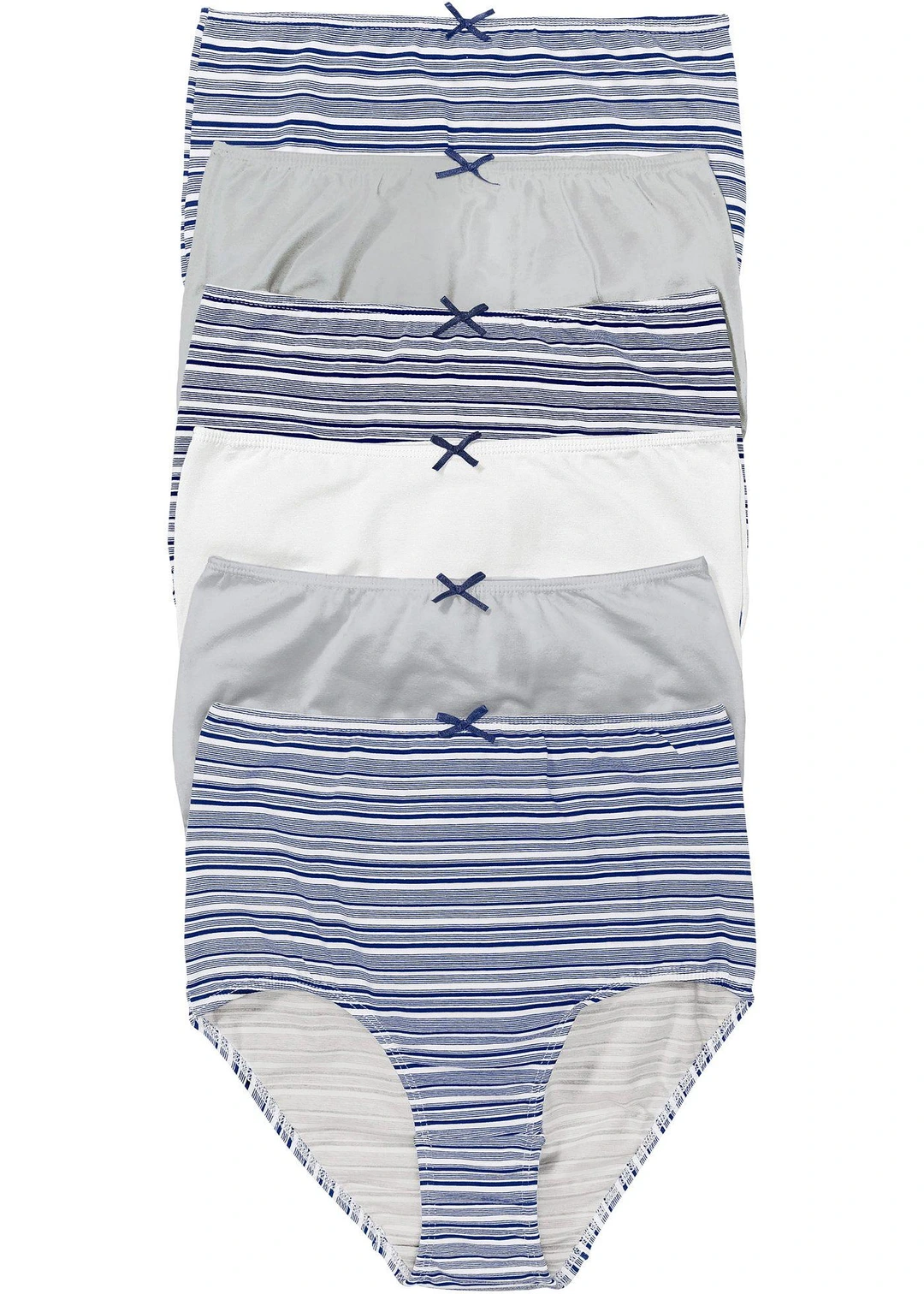 Lot de 6 slips taille haute