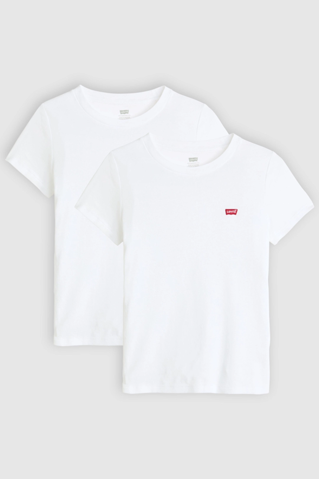 Levi's T Shirt Essential (lot De 2) - Femme - Multicolore / 2 Pack Tee White + & Anthracite Night - 2XS