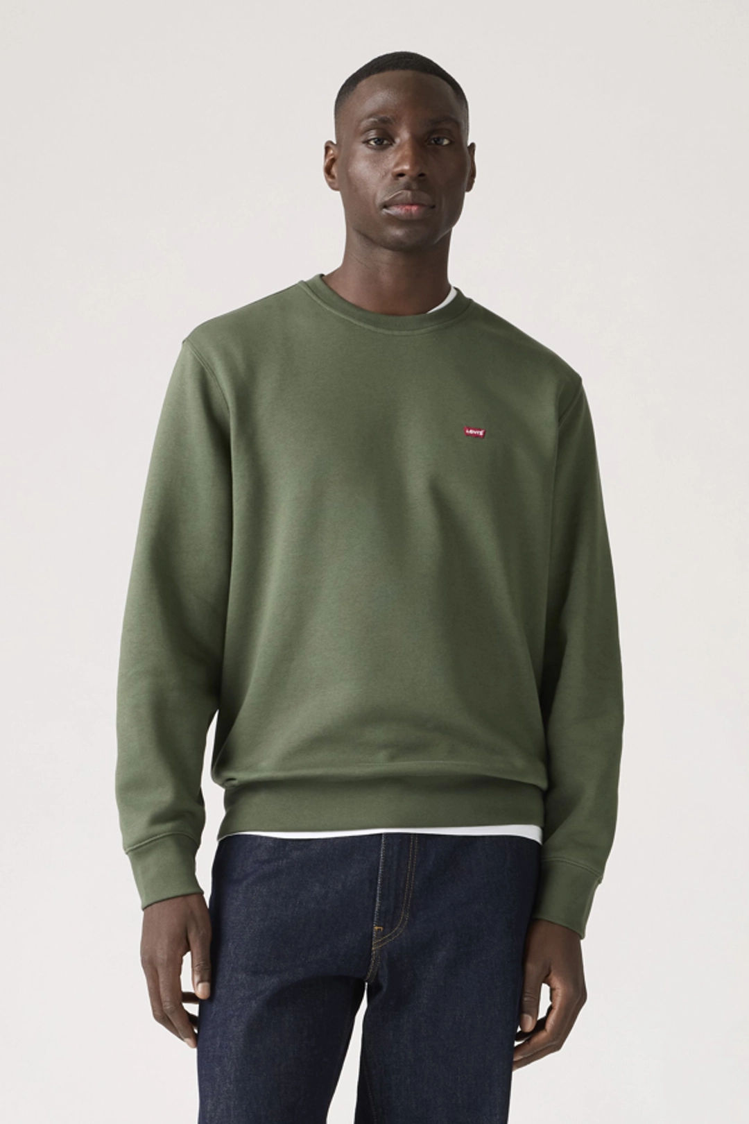 Levi's Sweat Shirt Col Rond - Homme - Gris / Lead - 2XL - 2