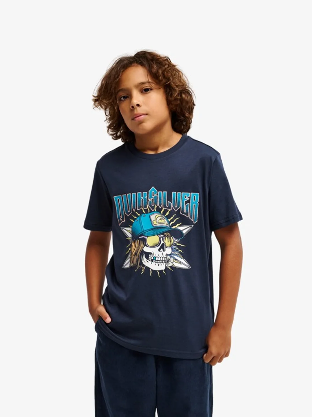 Sound On - T-Shirt à manches courtes pour Garçon 8-16 ans Noir