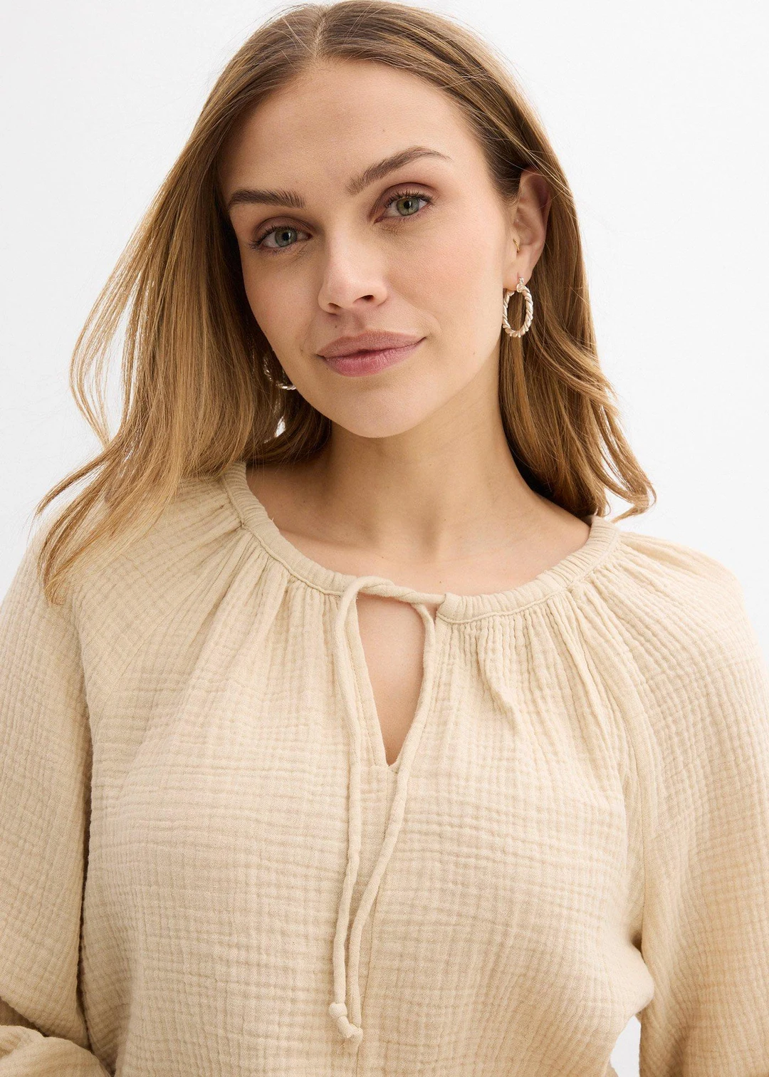 Blouse ample en gaze de coton - 3