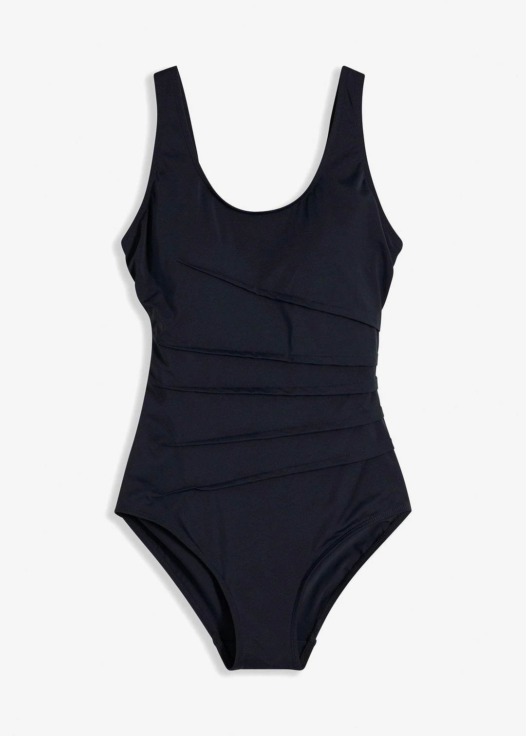 Maillot 1 pièce sculptant, maintien léger, avec plis décoratifs