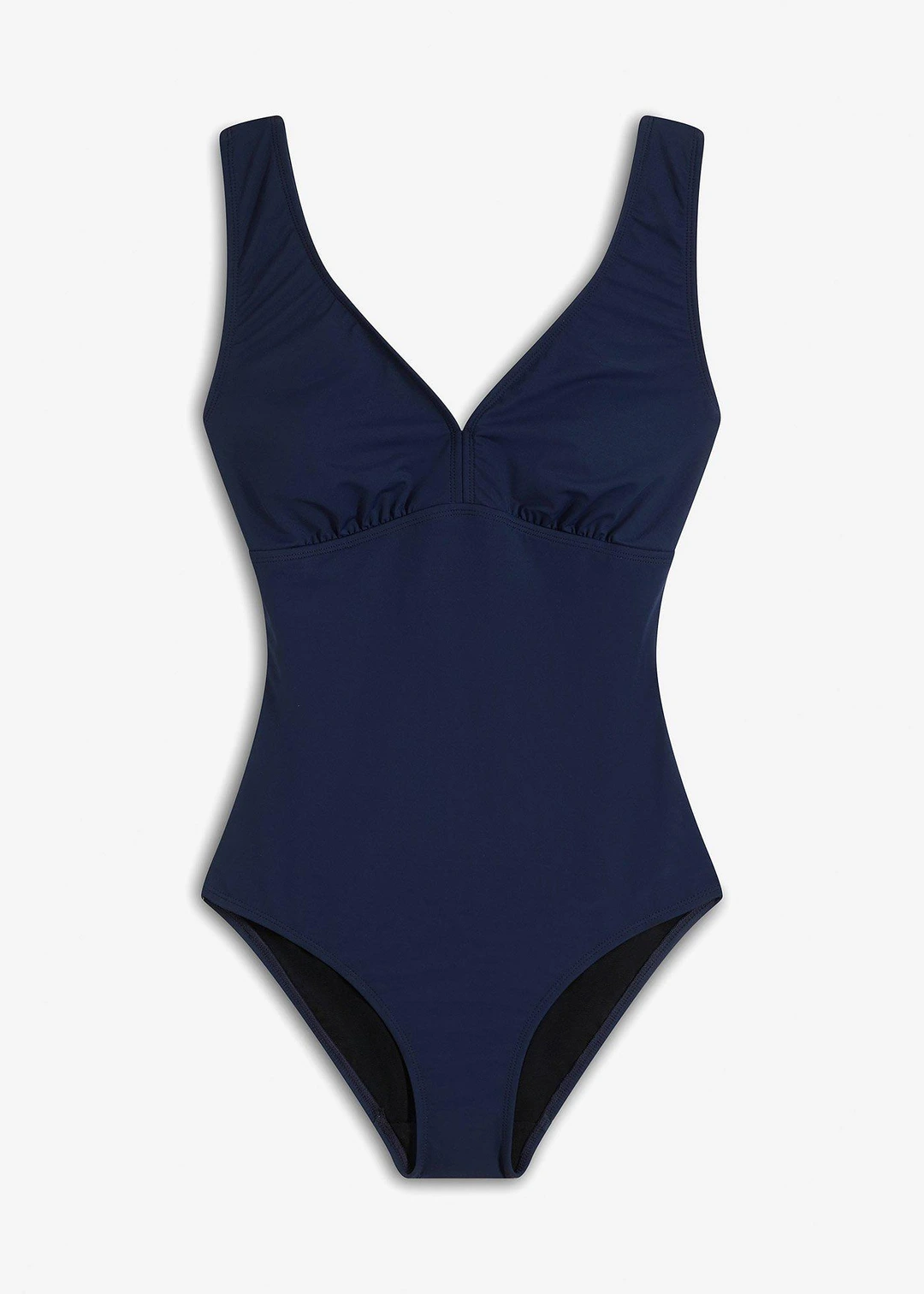 Maillot 1 pièce sculptant à col en V, maintien modéré