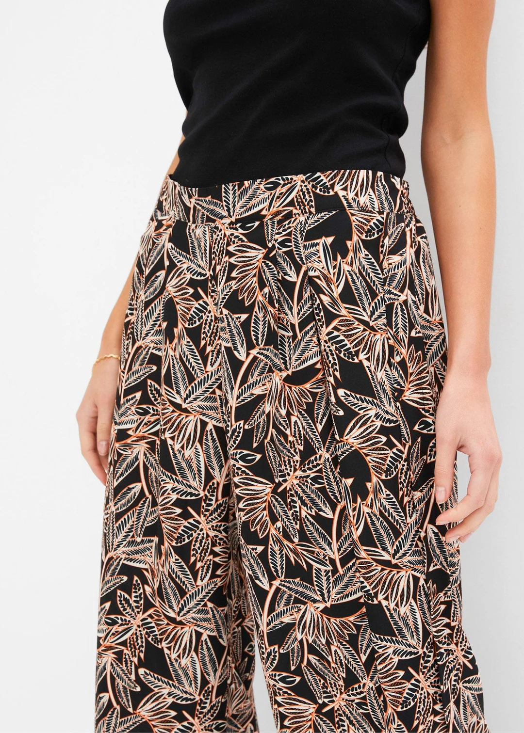 Pantalon palazzo fendu en bas - 3