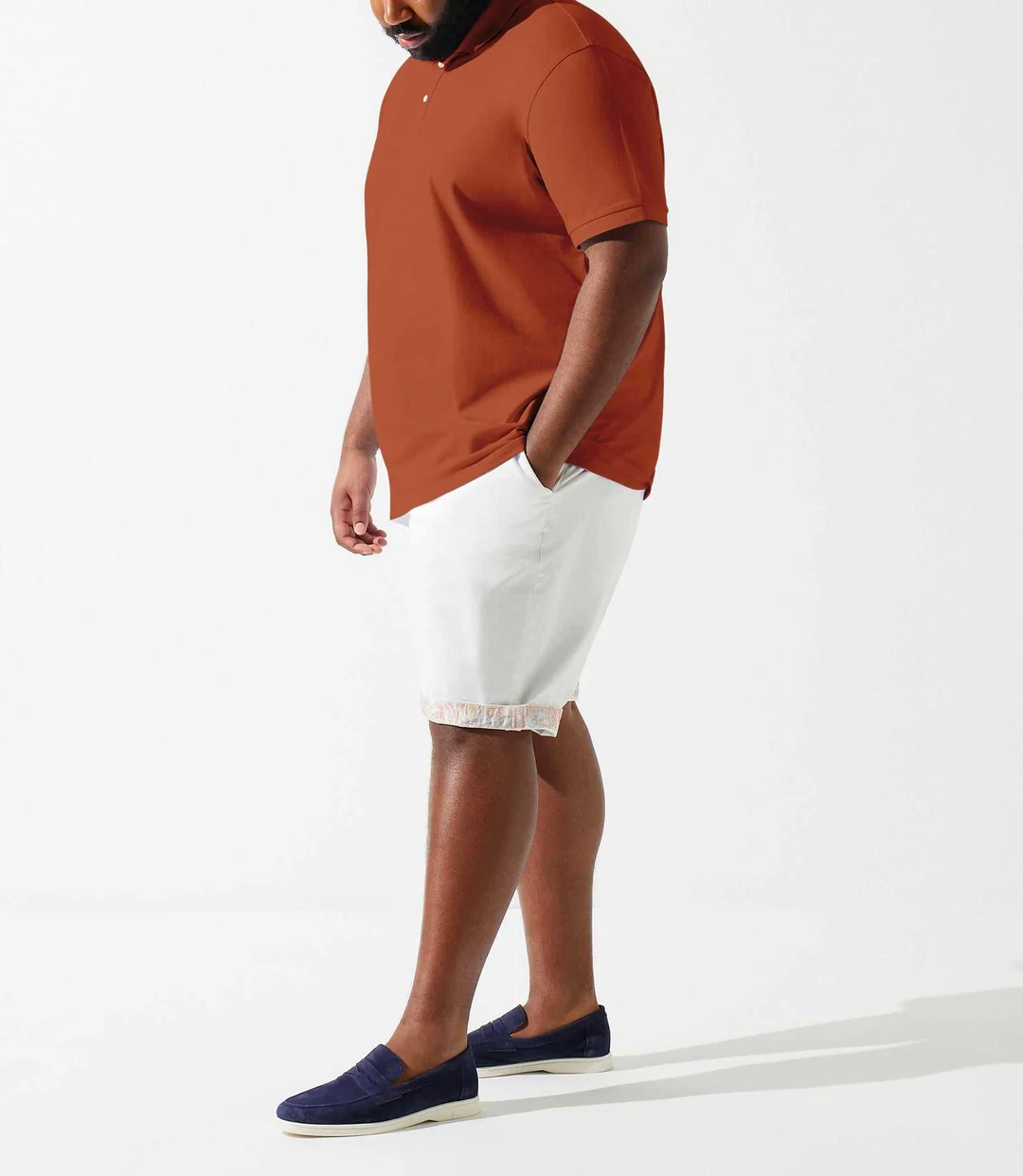 IZAC - Polo uni terracotta GREGORBT