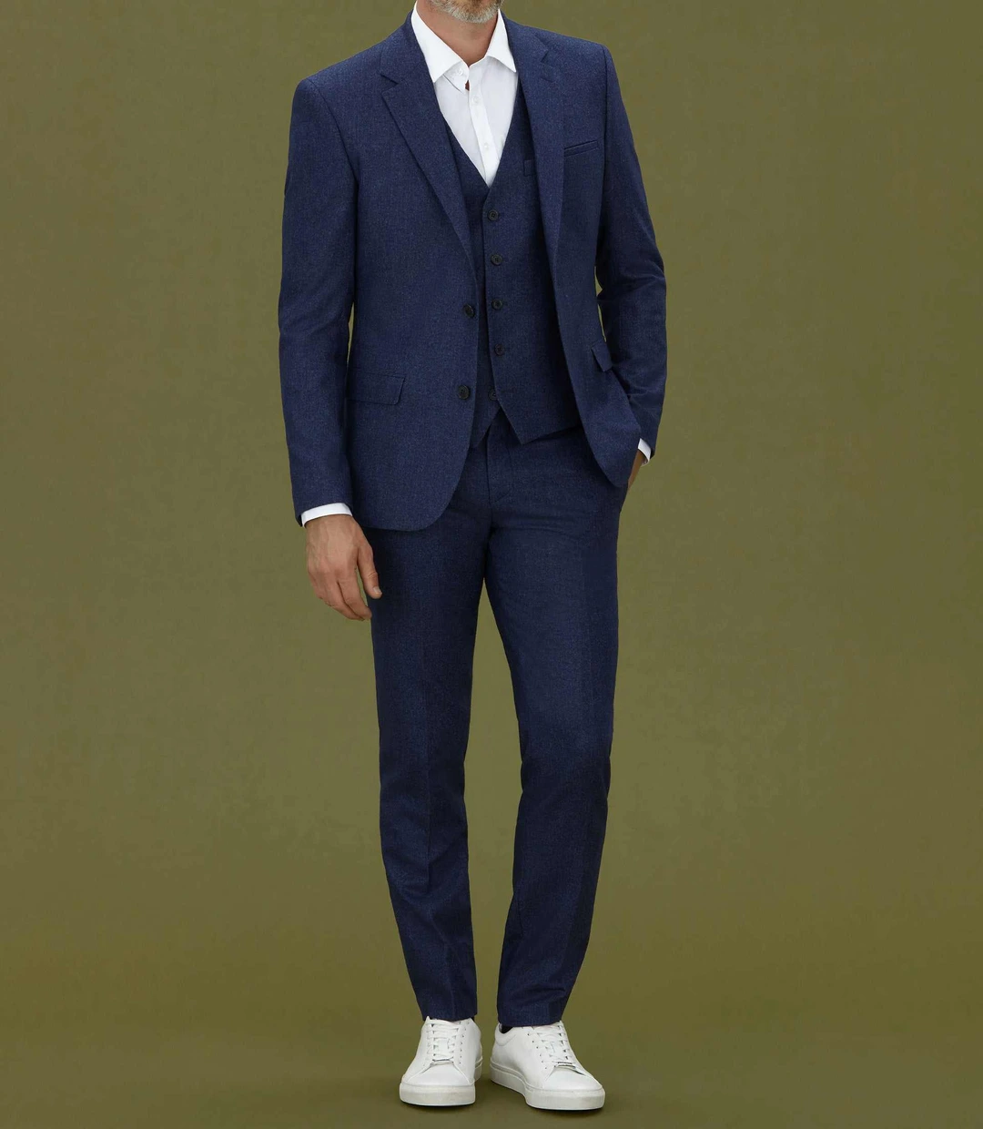 IZAC - Veste ville en flanelle bleue ''Envol''
