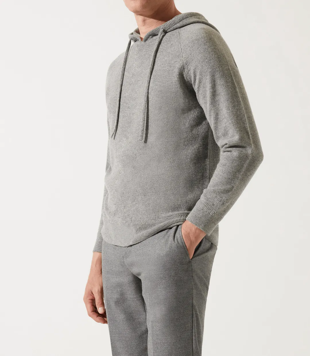 IZAC - Pull à capuche gris chiné
