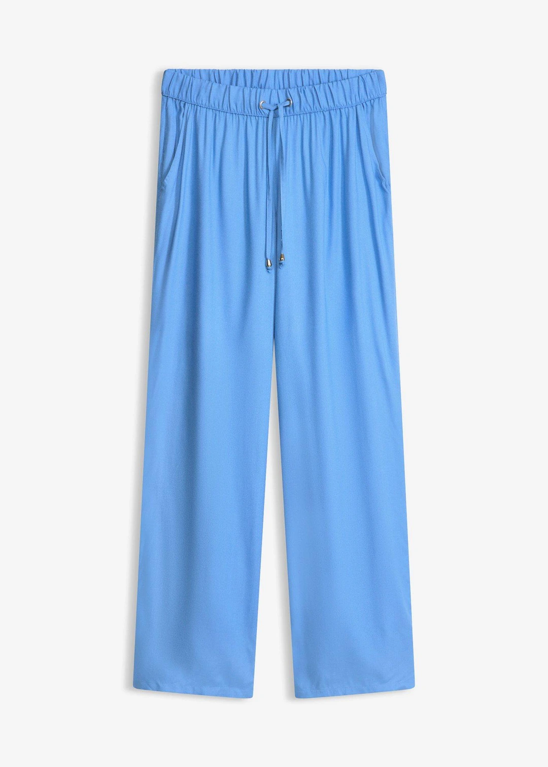 Pantalon à taille élastiquée en viscose