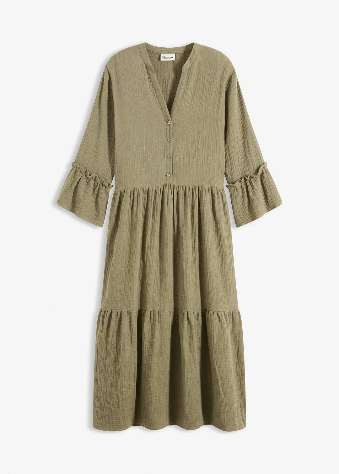 Robe longue en gaze de coton douce
