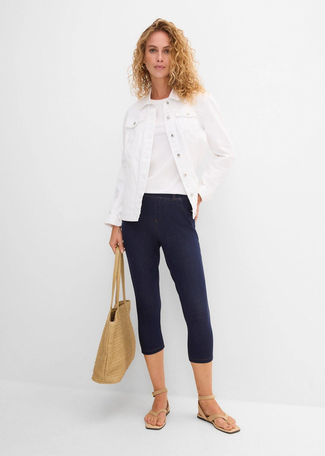 Legging corsaire imitation jean