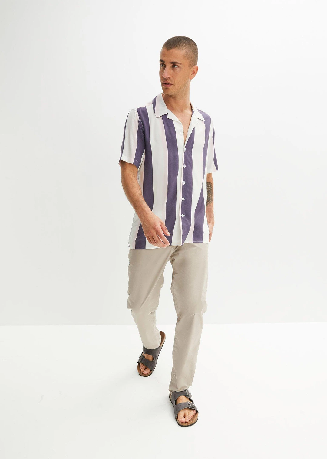 Pantalon jogger droit et extensible, regular - 2