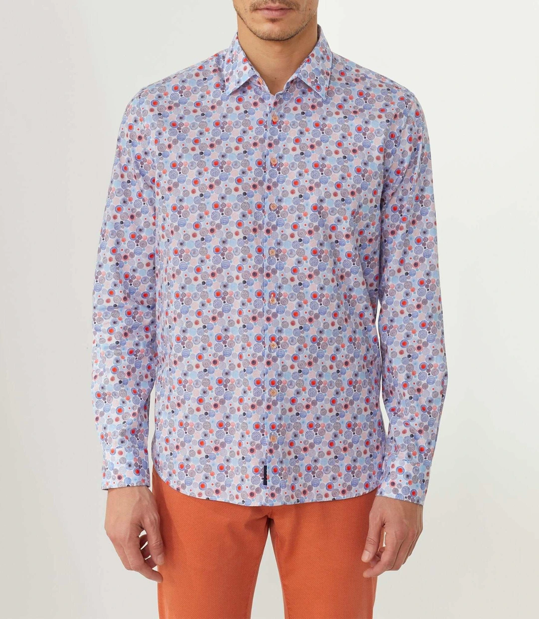 IZAC - Chemise casual orange ''Tim''