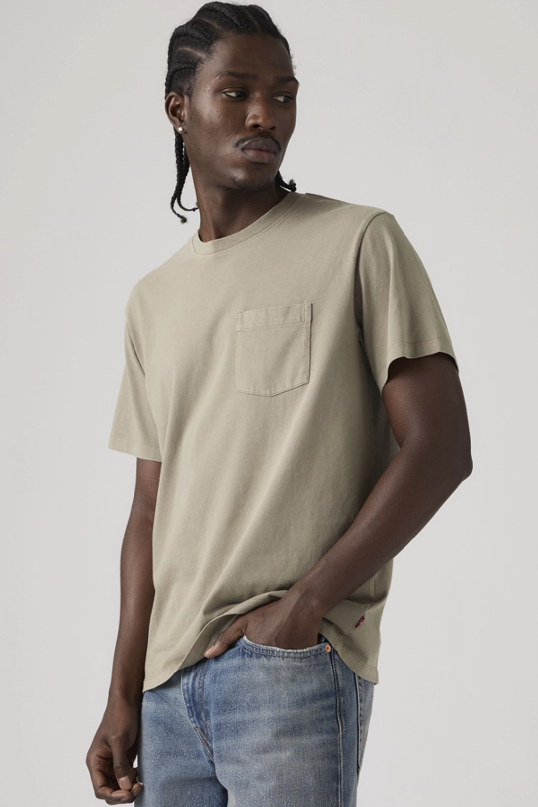 Levi's T Shirt À Poche Essential - Homme - Blanc / Bright White - 2XL