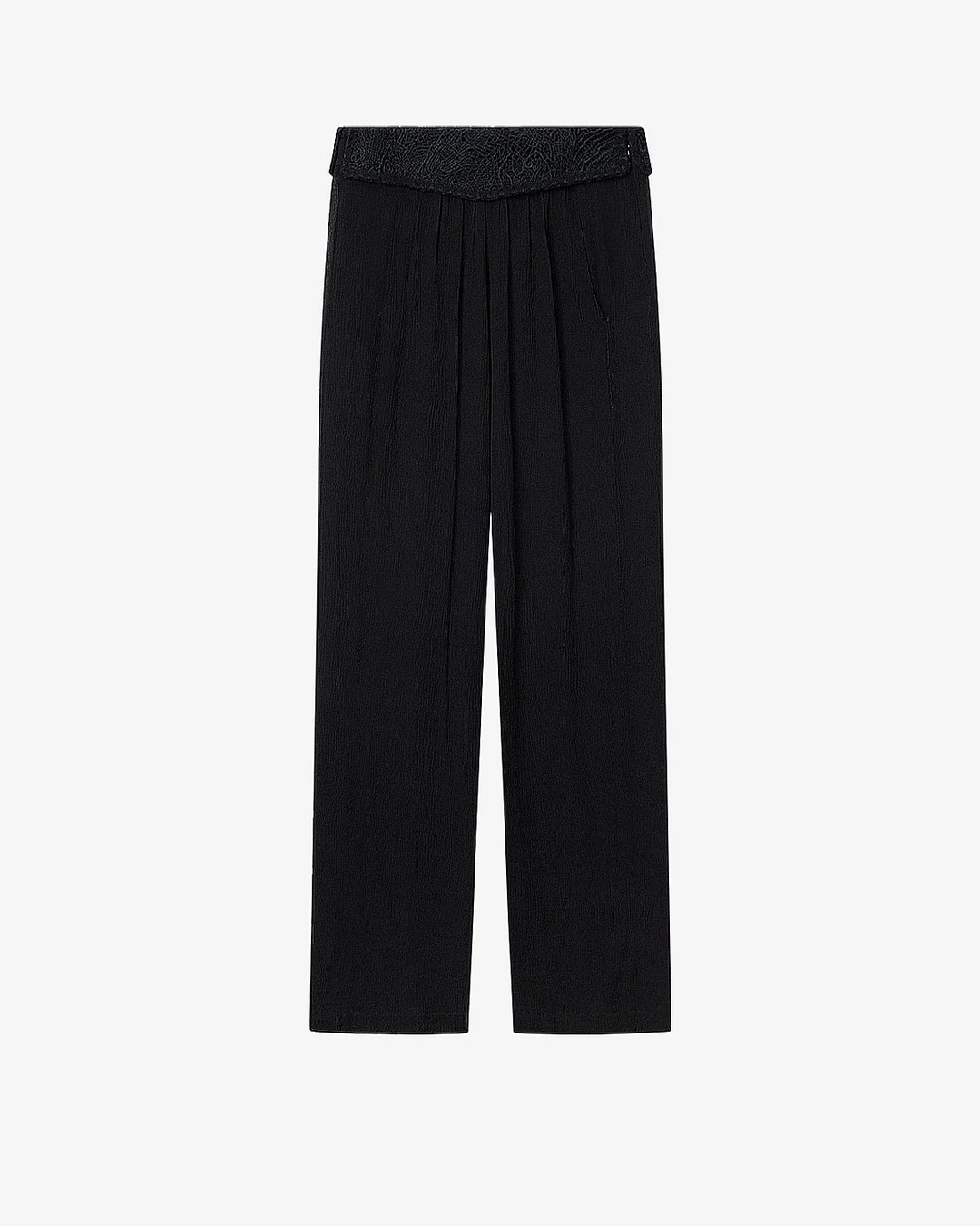 Pantalon Guylene - Femme - Noir - Taille42 - Isabel Marant - Collection Été Femme - Nouvelle Collection Capsule La Riviera