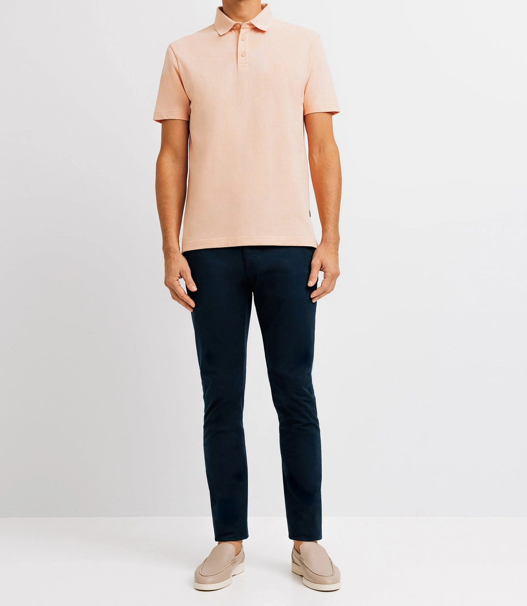 IZAC - Polo avec broderie rose