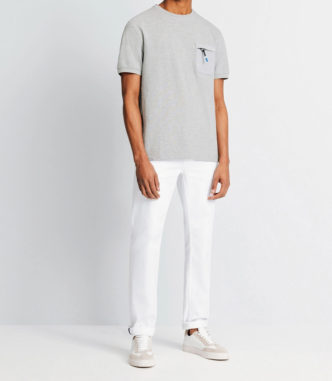 IZAC - T-shirt avec poche zippée gris