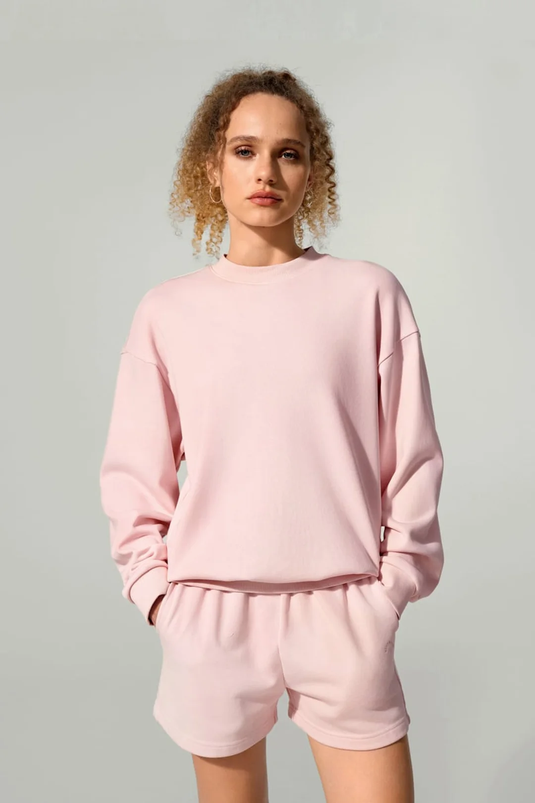 LILYSILK Sweatshirt Ras du Cou Porchlight Balance Noir XL - SILKERRY Doux et Confortable, Épaules Tombantes, Coupe Décontractée