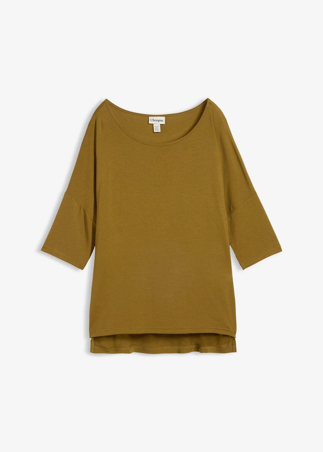 T-shirt boxy en viscose extensible