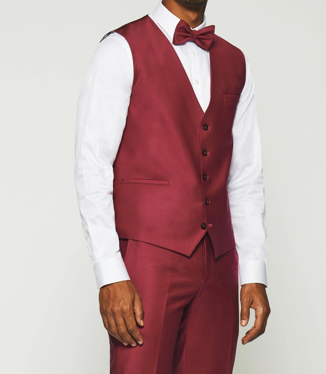 IZAC - Gilet de costume fuchsia JFAVORI