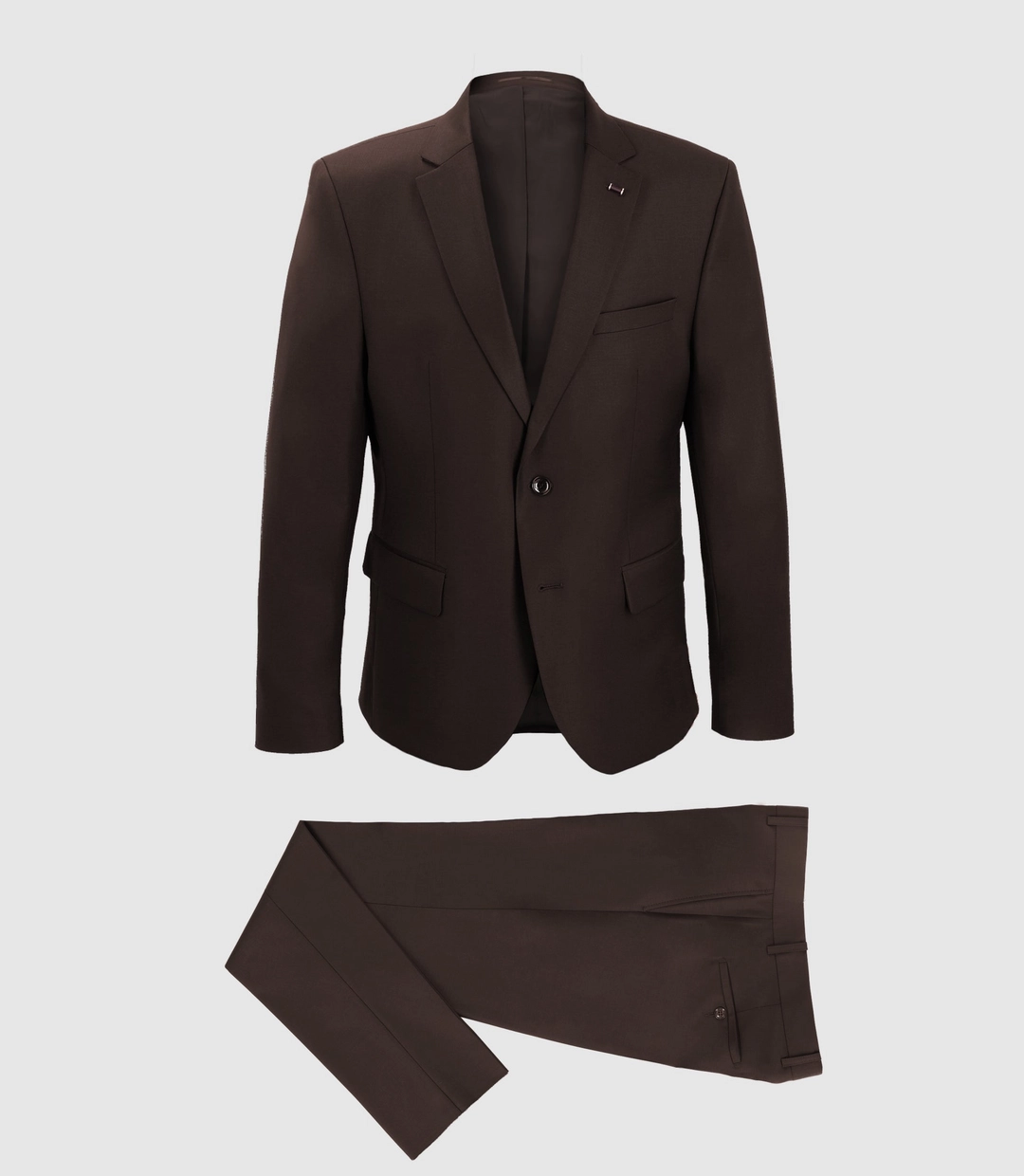 IZAC - Costume 2 boutons MARRON