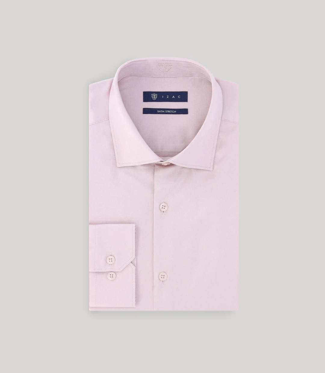 IZAC - Chemise en satin de coton mauve