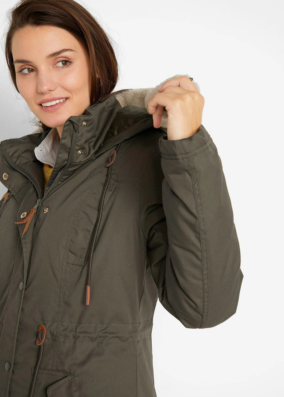 Parka rembourrée avec bordure sherpa - 3
