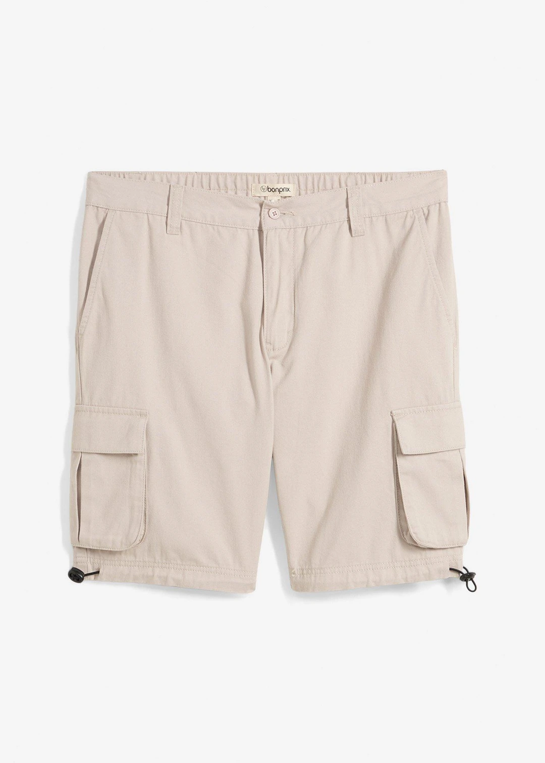 Bermuda cargo à taille élastiquée, regular