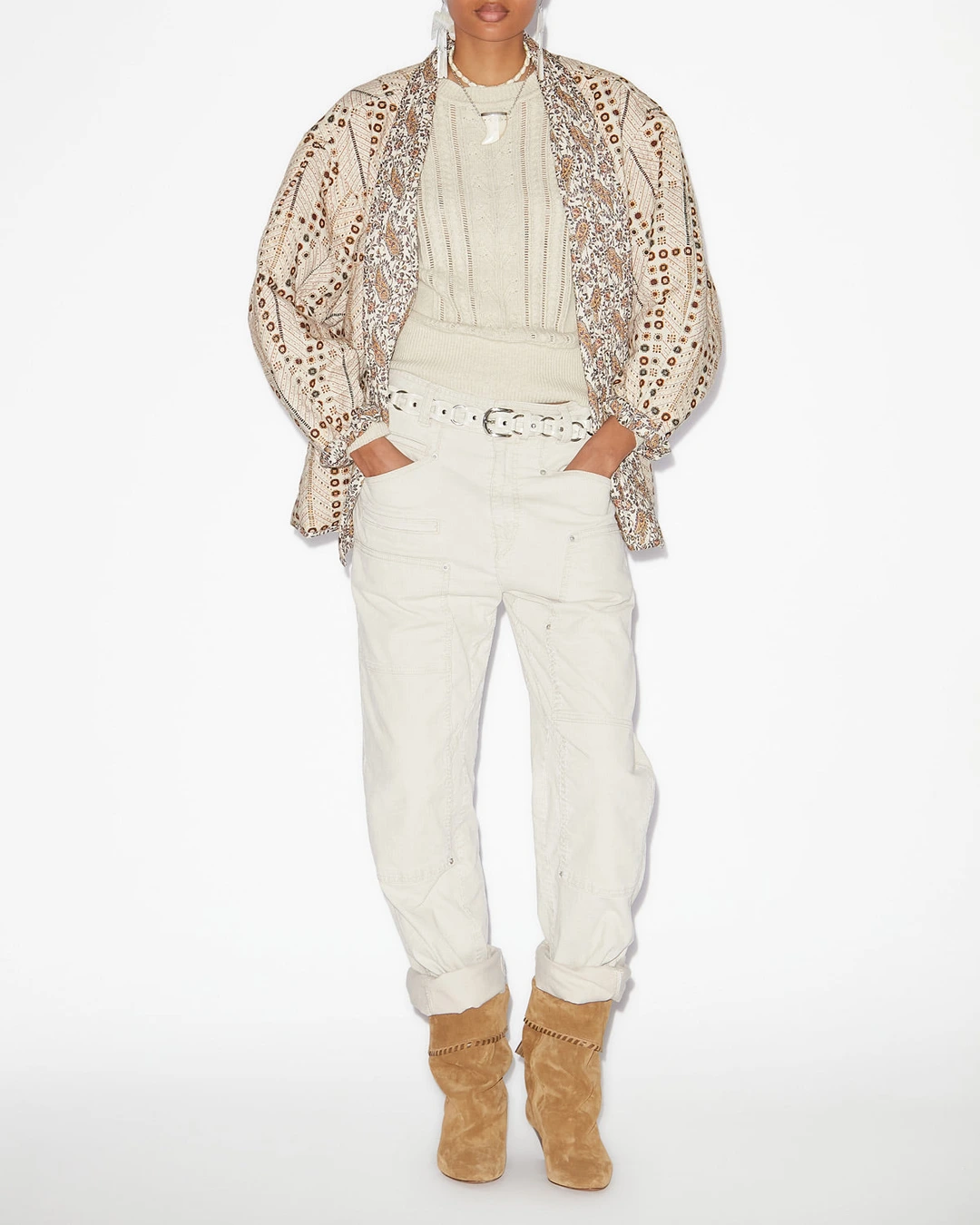 Pantalon Lois - Femme - Écru - Taille 42 - Marant Étoile - 4