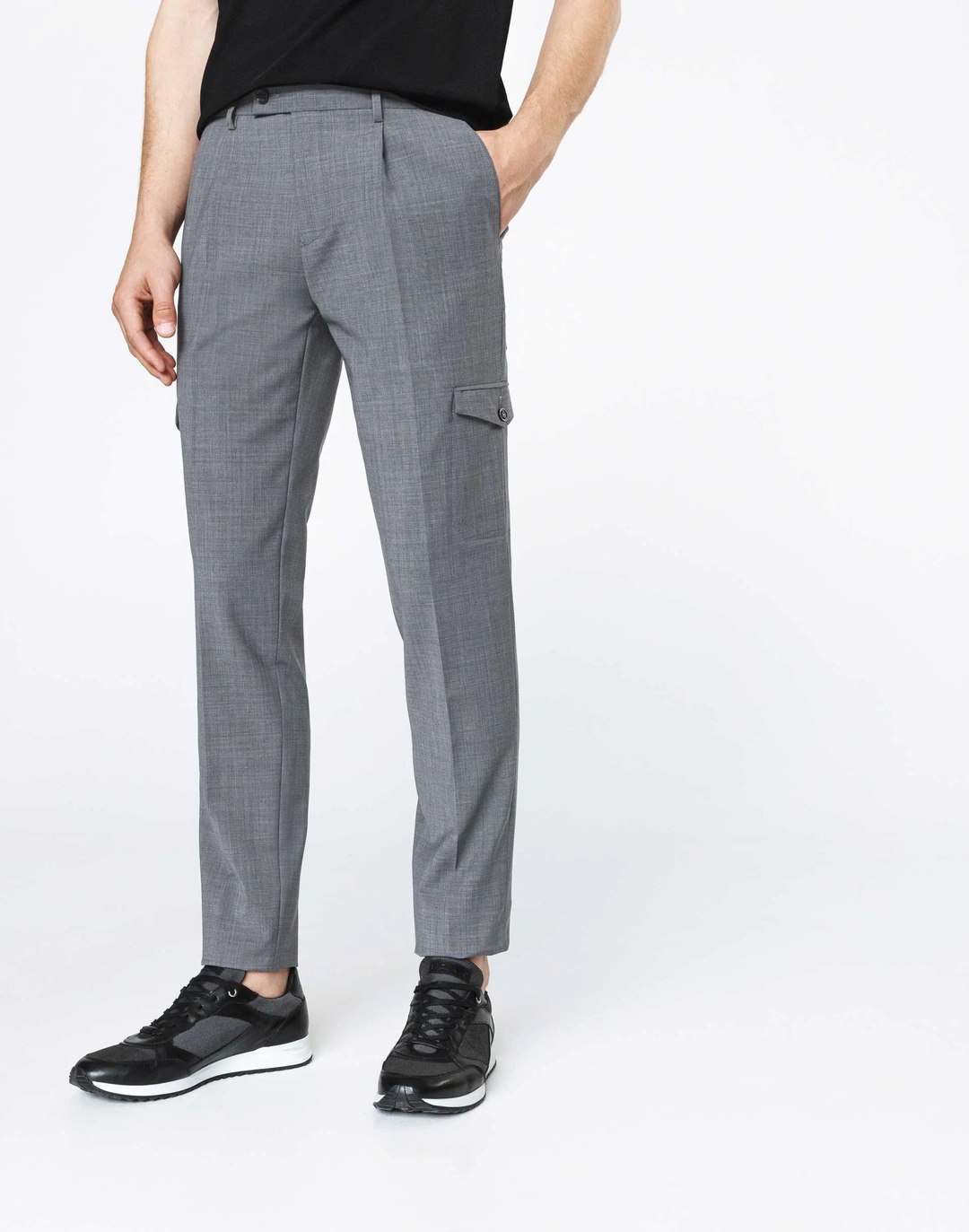 IZAC - Pantalon ville cargo gris ''Tunning''