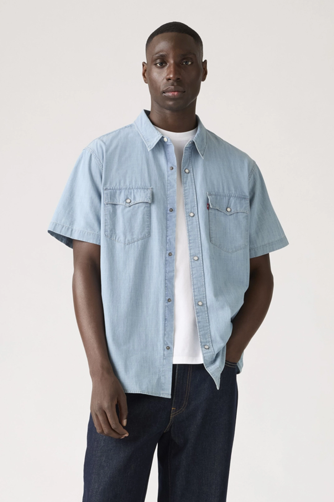 Levi's Chemise Western Manches Courtes Relaxed - Homme - Beige / Bran Floral Tigers Eye - XL - 2