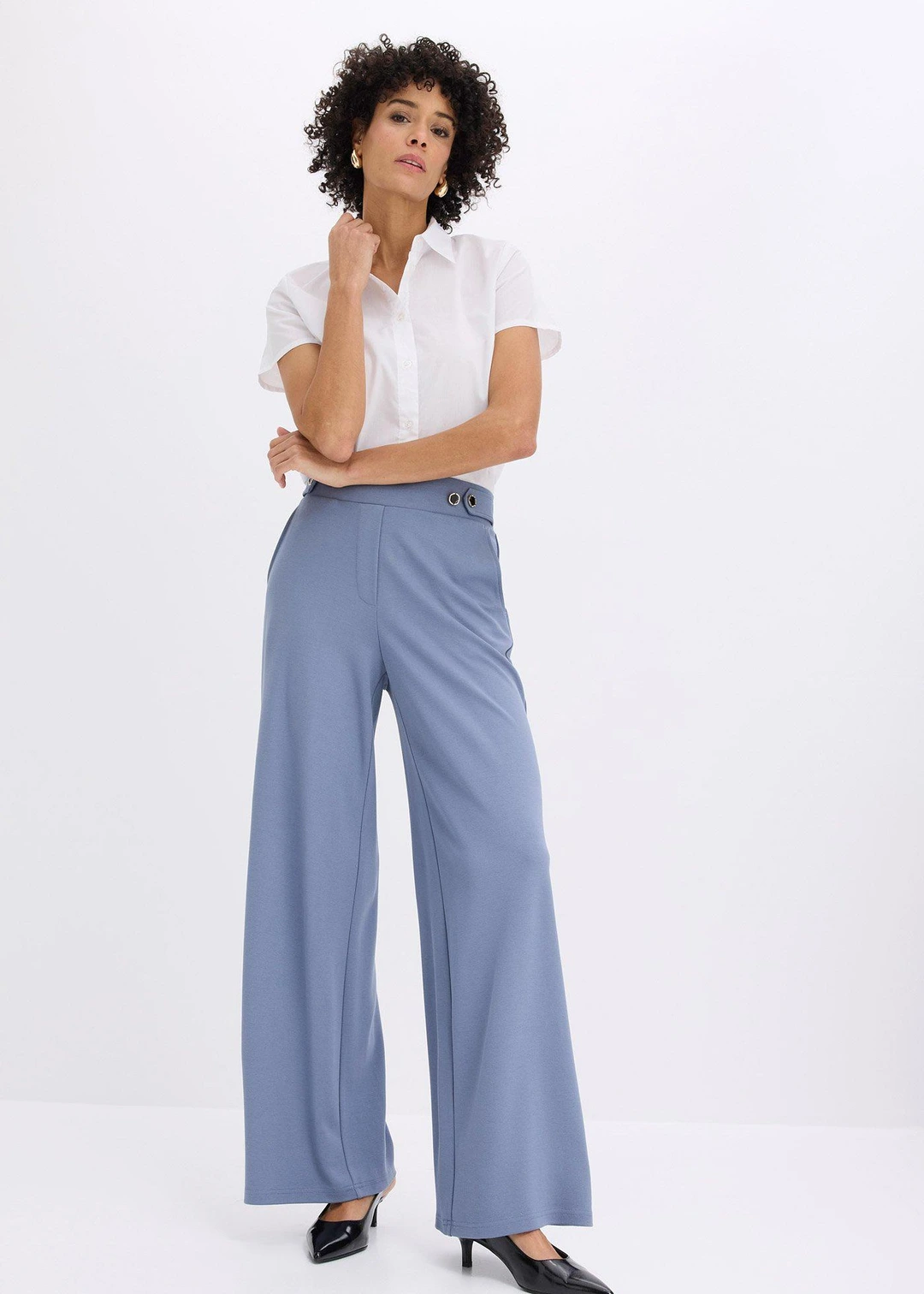 Pantalon en jersey à patte décorative - 2