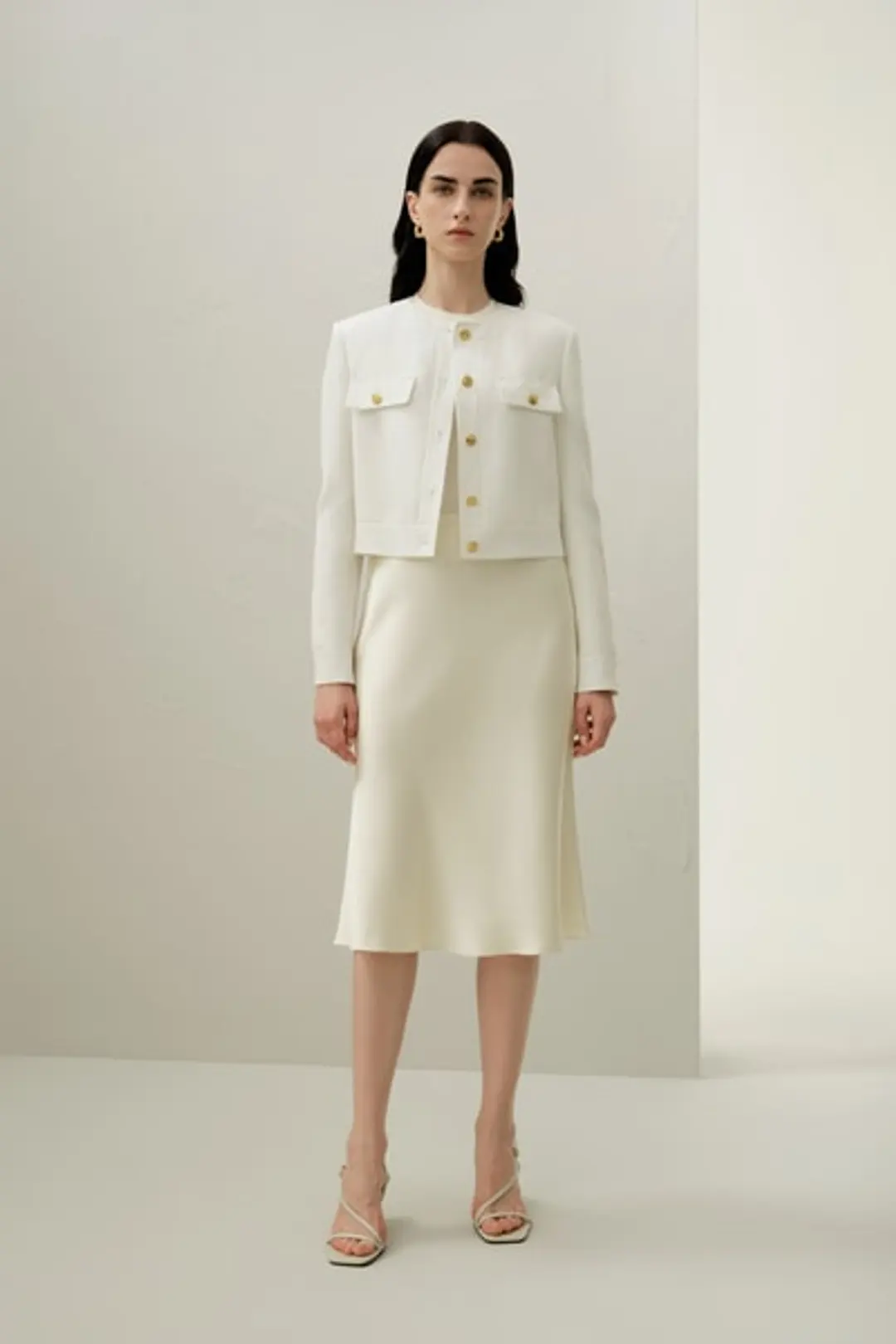 Veste Courte Mara Soie Lin - Coupe Boxy