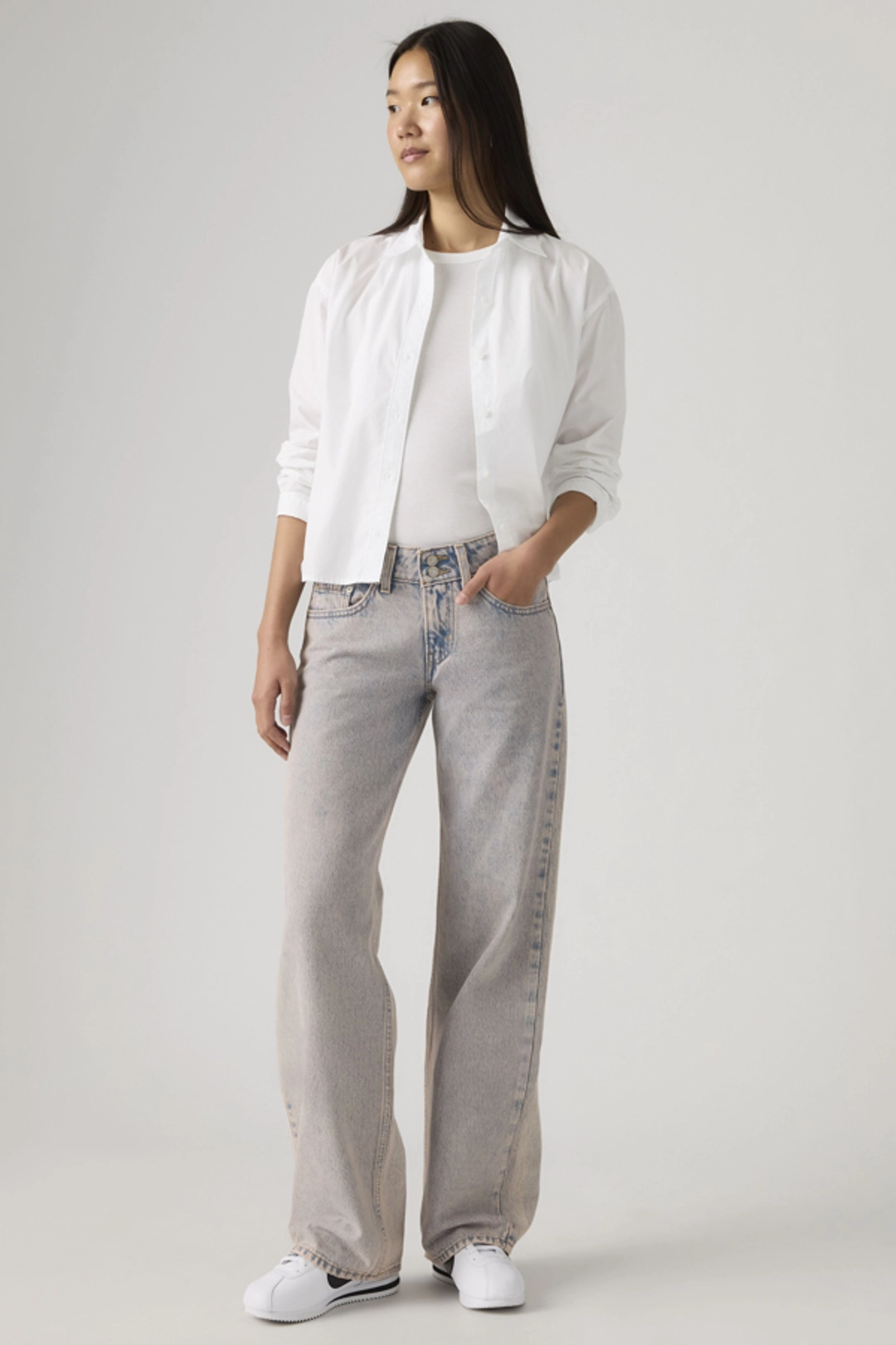 Levi's Jean Superlow Loose - Femme - Bleu / Abraided Art - 34X32