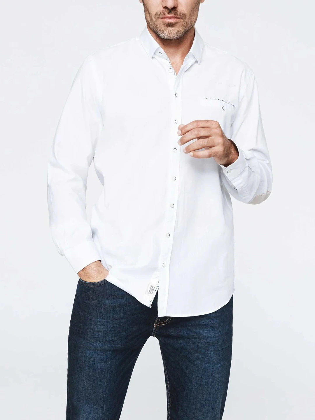 IZAC - Chemise casual coton blanc