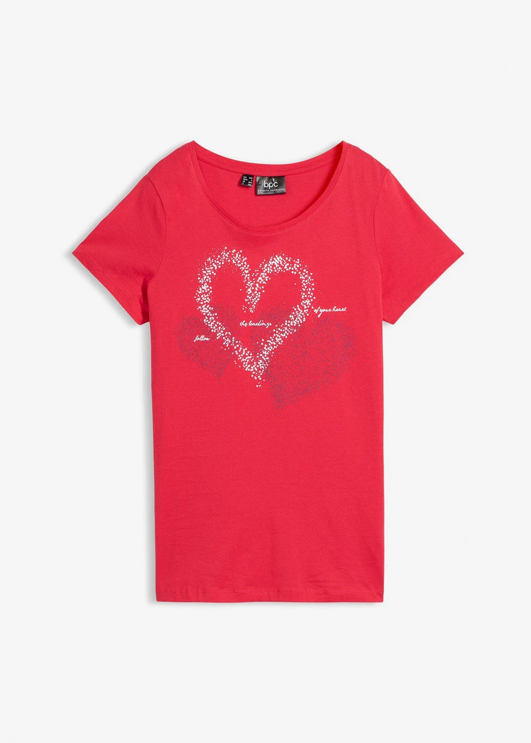 T-shirt coton à imprimé cœur