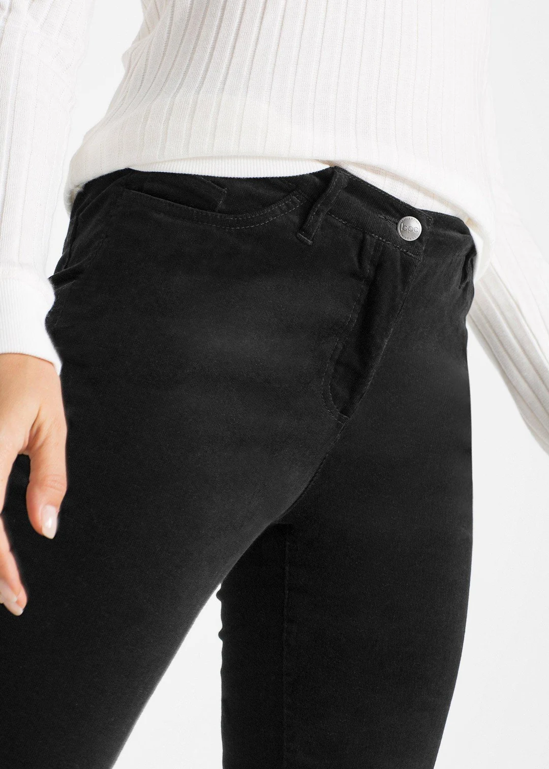 Pantalon slim en velours côtelé extensible - 3