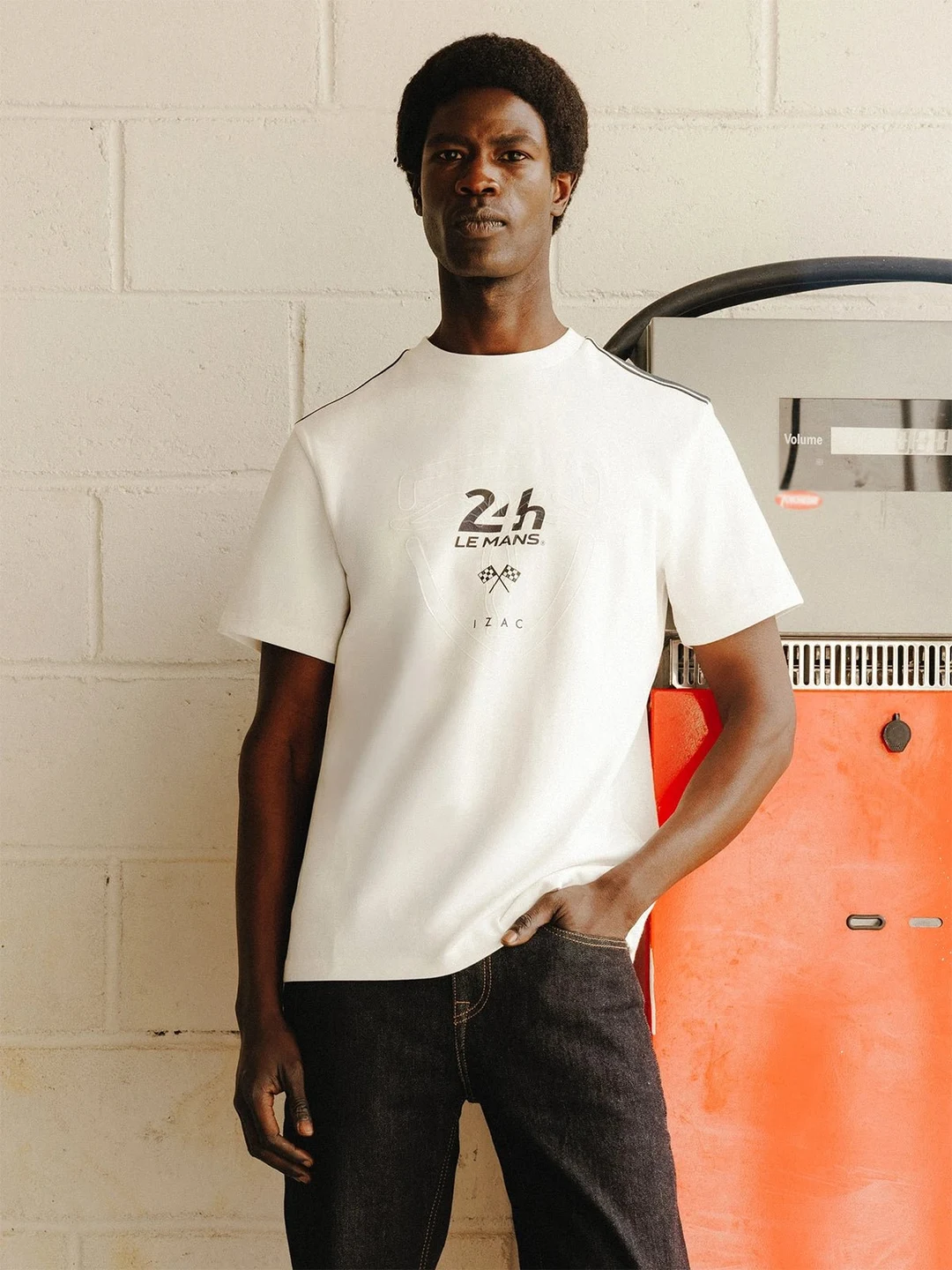 IZAC - T-shirt col rond écru 24h Le Mans