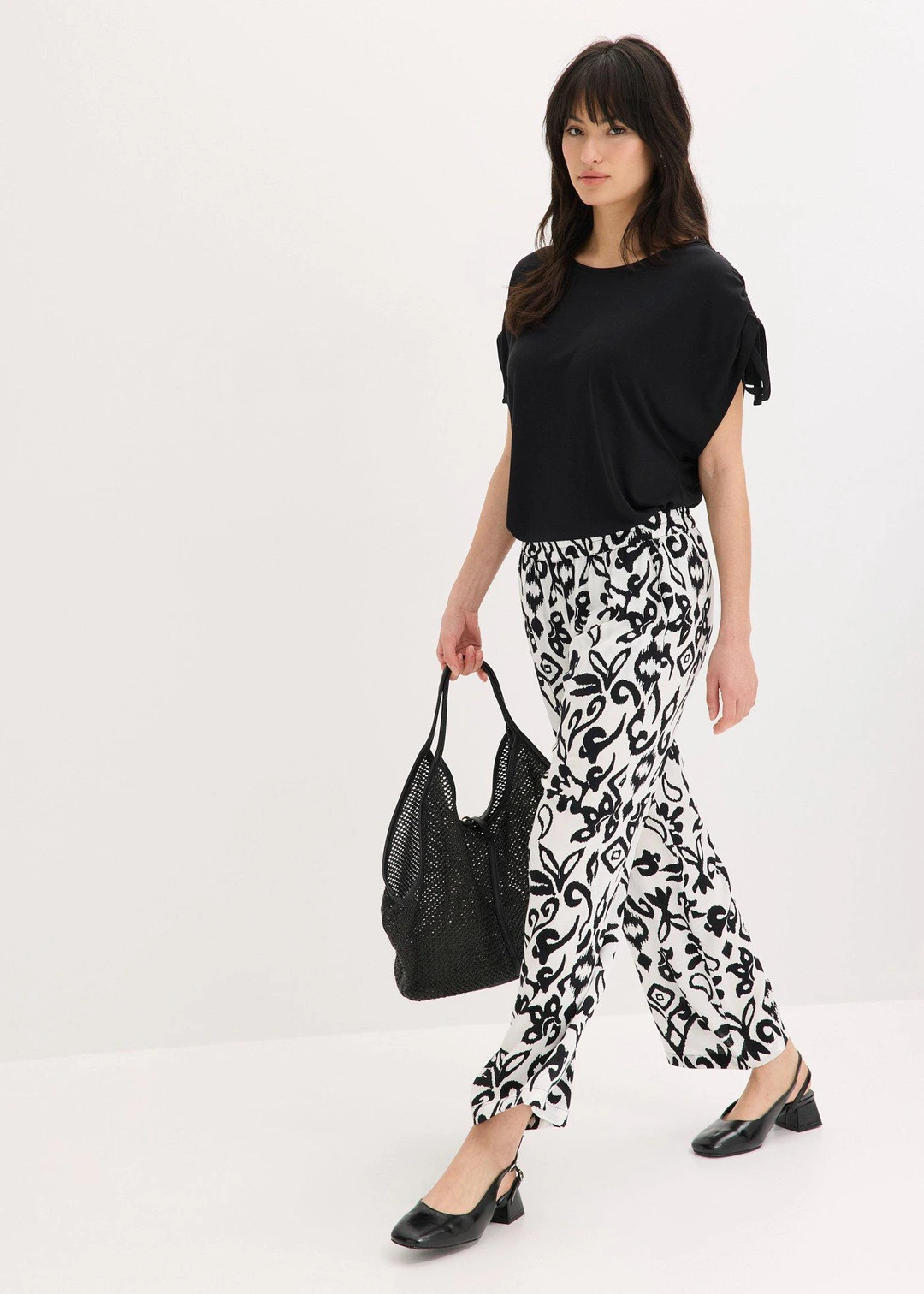 Pantalon large en viscose fluide - 2