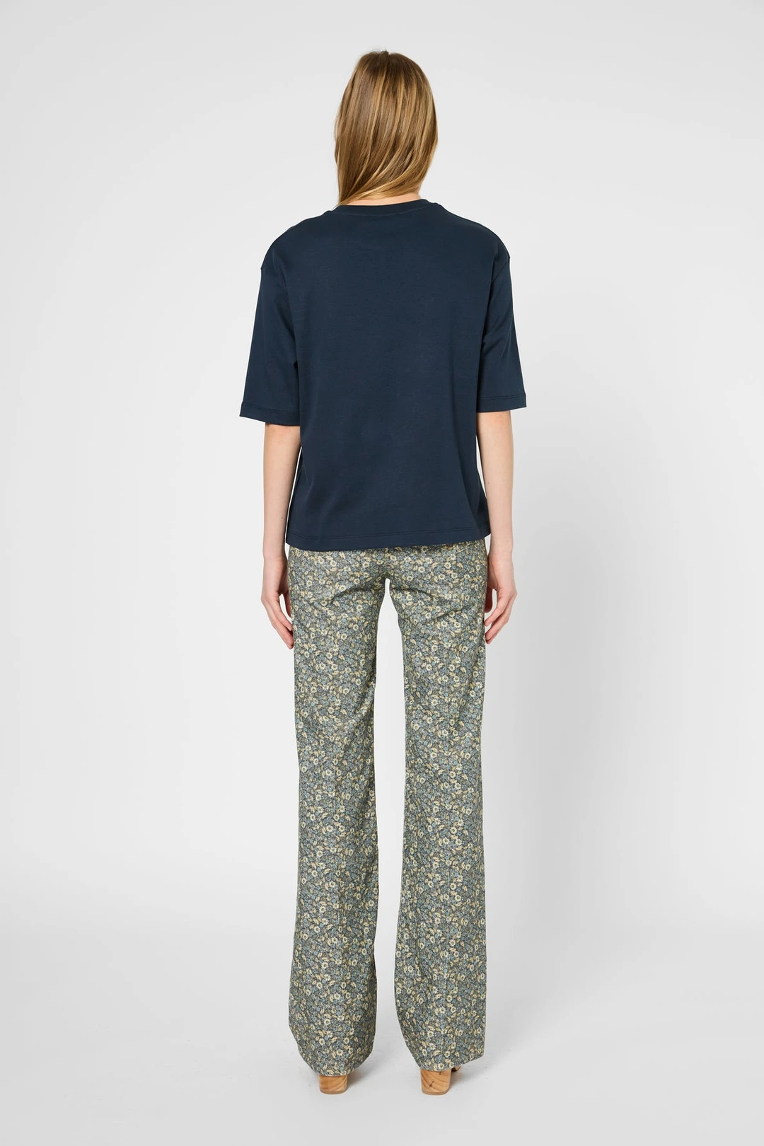 T-shirt ample en coton épais - GALINA - Marine