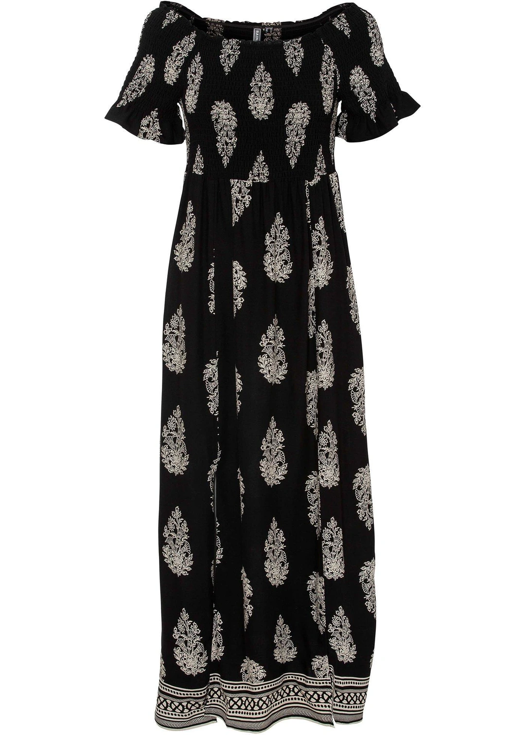 Robe col Bardot en viscose fluide